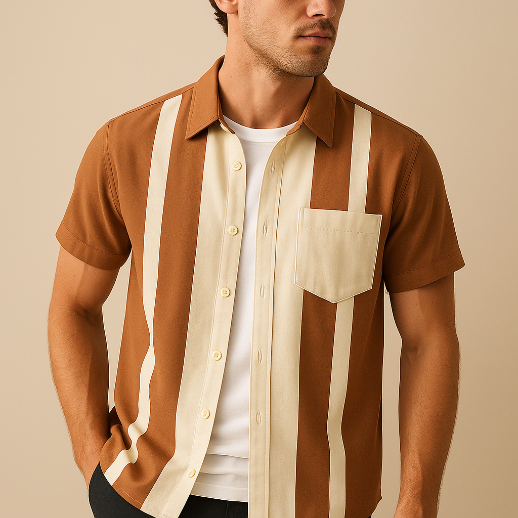 Easton Vertical Striped Shirt - [Ezra Daniel]