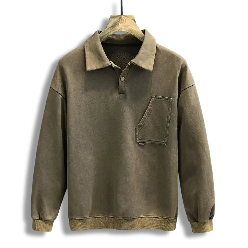 Easton Washstone Polo Sweater - [Ezra Daniel]