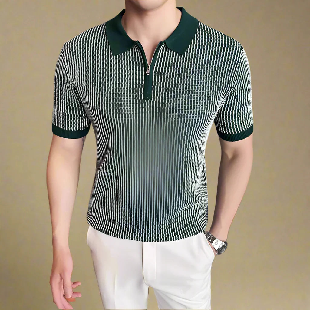 Eli Classic Zip Polo Shirt - [Ezra Daniel]