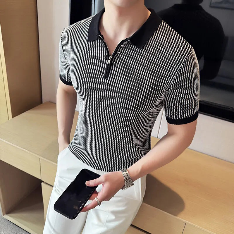 Eli Classic Zip Polo Shirt - [Ezra Daniel]