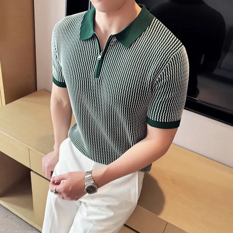 Eli Classic Zip Polo Shirt - [Ezra Daniel]