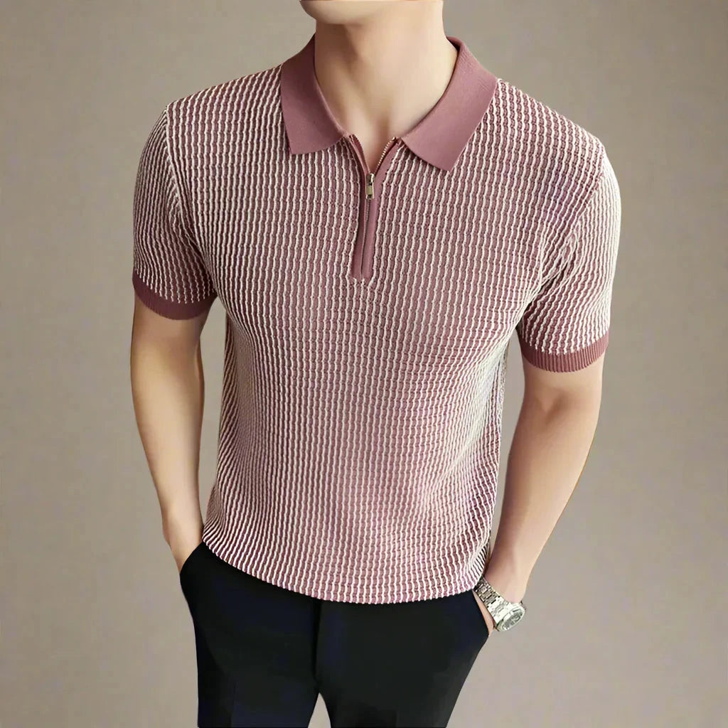 Eli Classic Zip Polo Shirt - [Ezra Daniel]