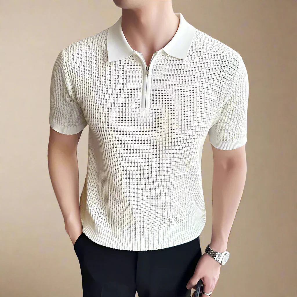 Eli Classic Zip Polo Shirt - [Ezra Daniel]