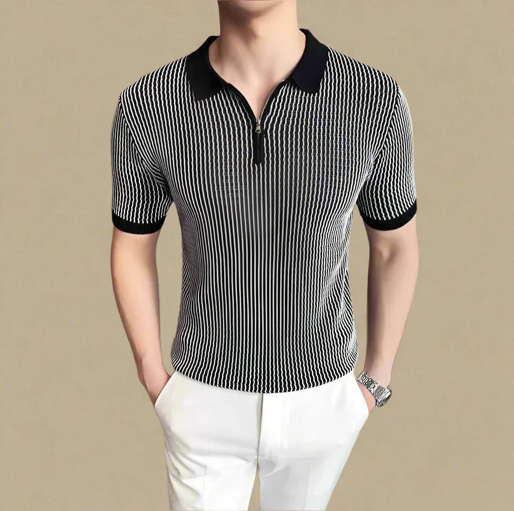 Eli Classic Zip Polo Shirt - [Ezra Daniel]