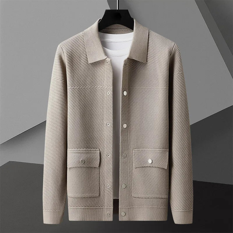 Giorgio Bello Ribbed Cardigan - [Ezra Daniel]