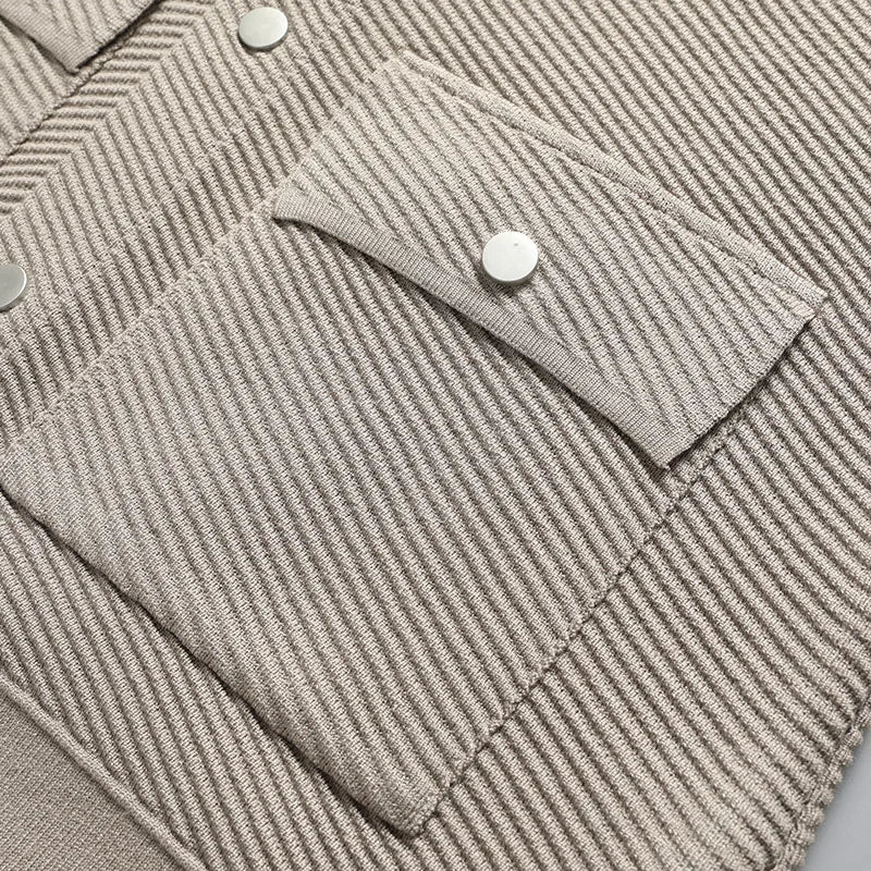 Giorgio Bello Ribbed Cardigan - [Ezra Daniel]
