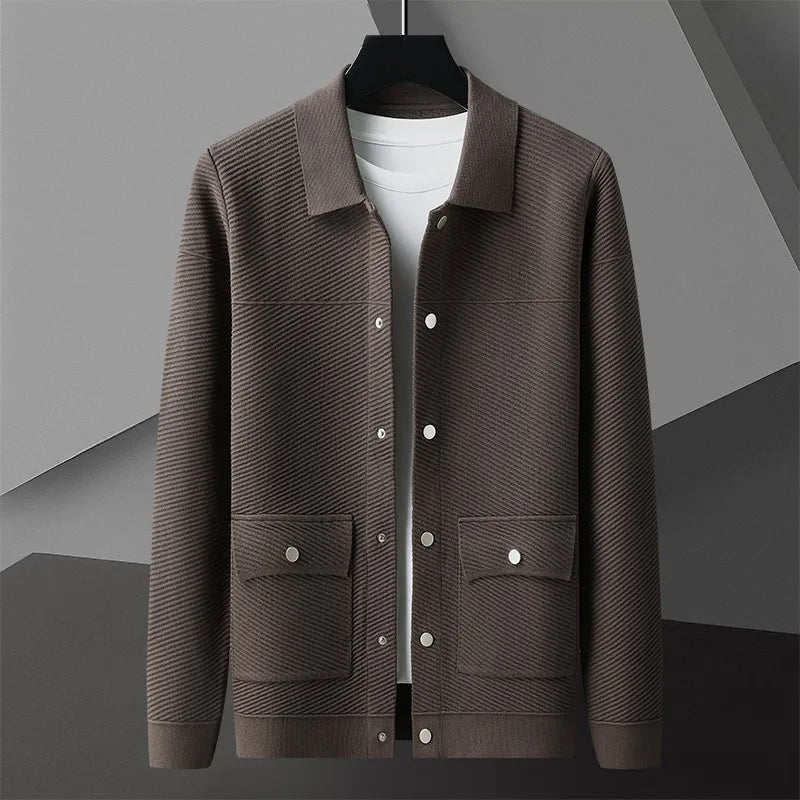 Giorgio Bello Ribbed Cardigan - [Ezra Daniel]