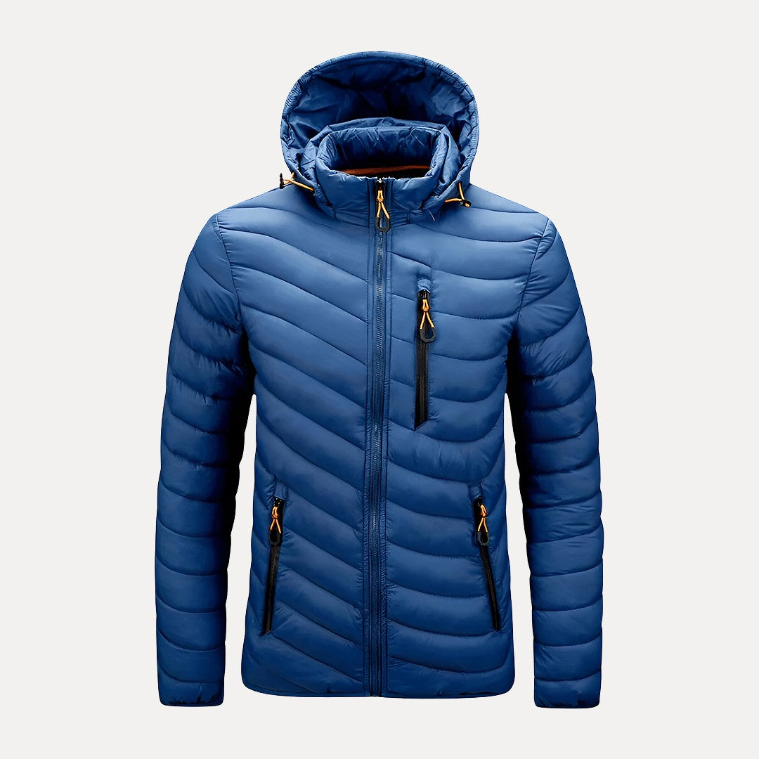 Grey Hooded Jacket - [Ezra Daniel]