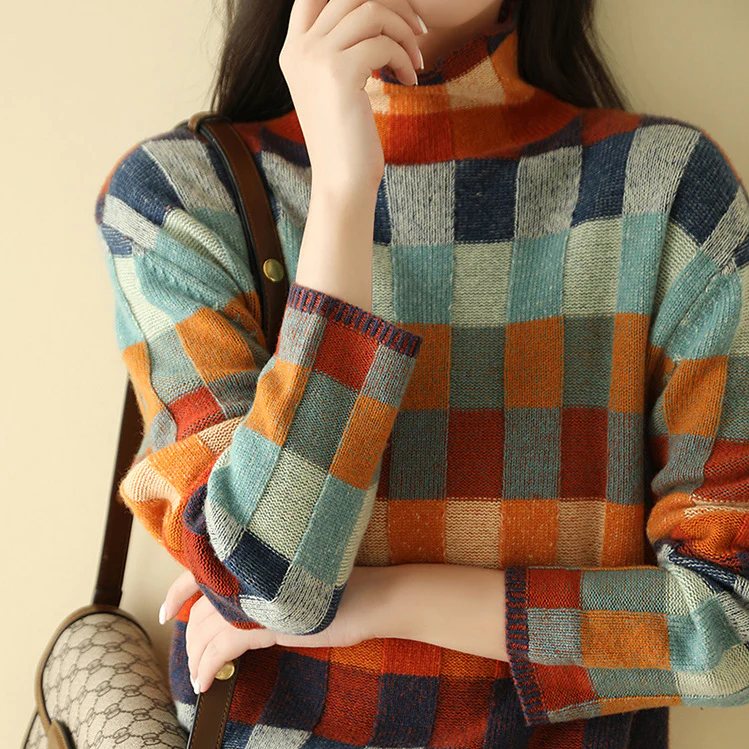 Belmore Plaid Knit Sweater
