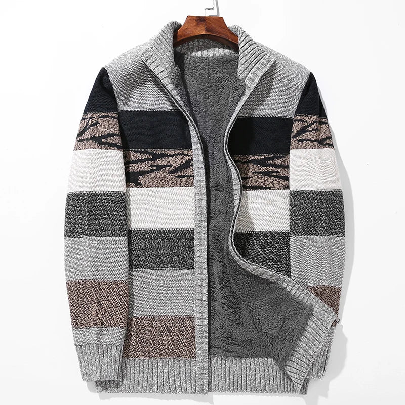 Jacques Color Block Wool Cardigan - [Ezra Daniel]