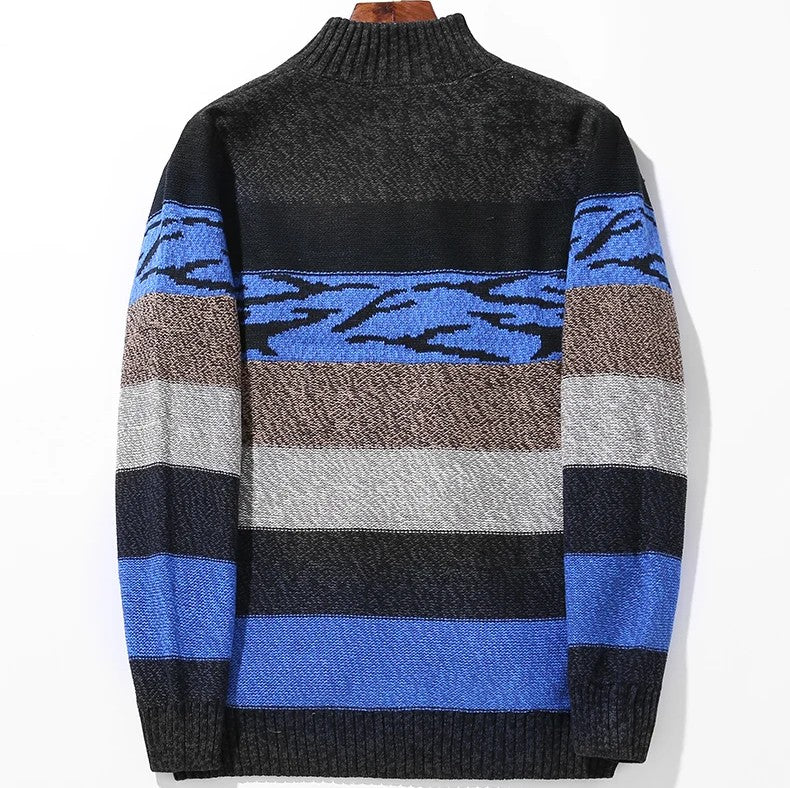 Jacques Color Block Wool Cardigan - [Ezra Daniel]
