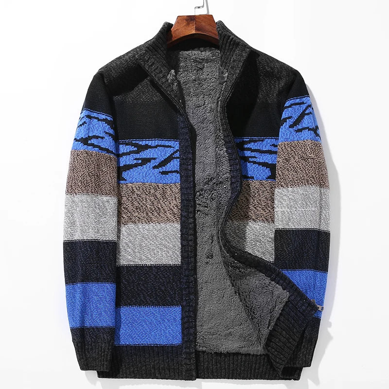 Jacques Color Block Wool Cardigan - [Ezra Daniel]