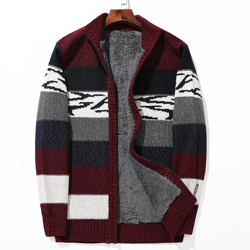 Jacques Color Block Wool Cardigan - [Ezra Daniel]