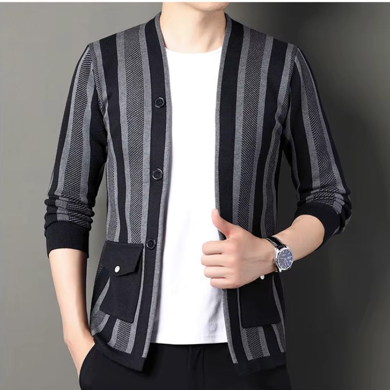 Keagan Stripe Cardigan - [Ezra Daniel]