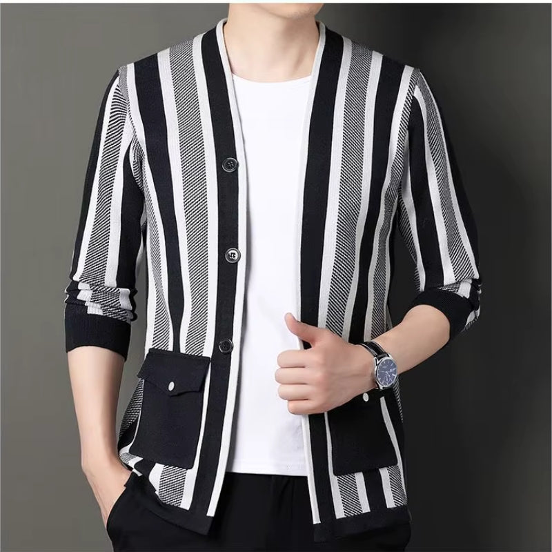 Keagan Stripe Cardigan - [Ezra Daniel]