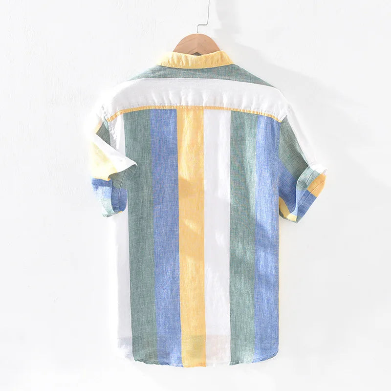 Keys Striped Beach Shirt - [Ezra Daniel]