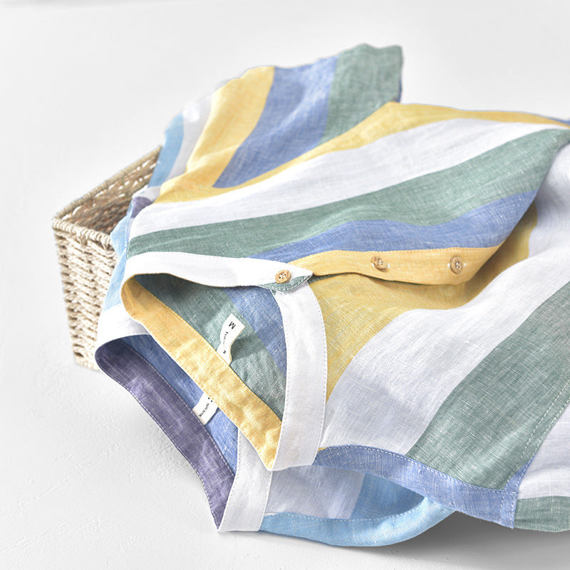 Keys Striped Beach Shirt - [Ezra Daniel]