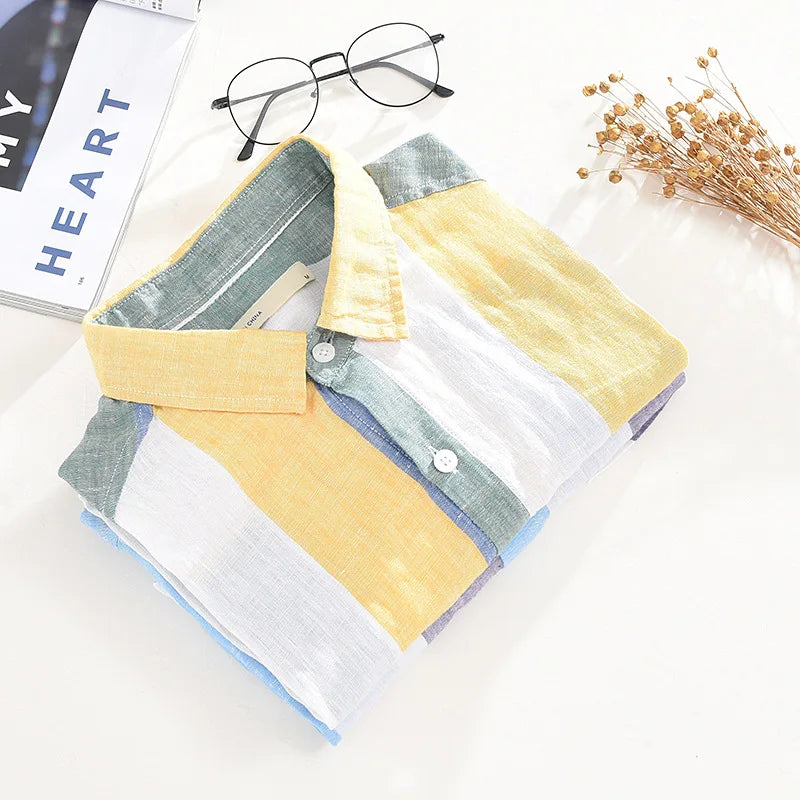 Keys Striped Beach Shirt - [Ezra Daniel]