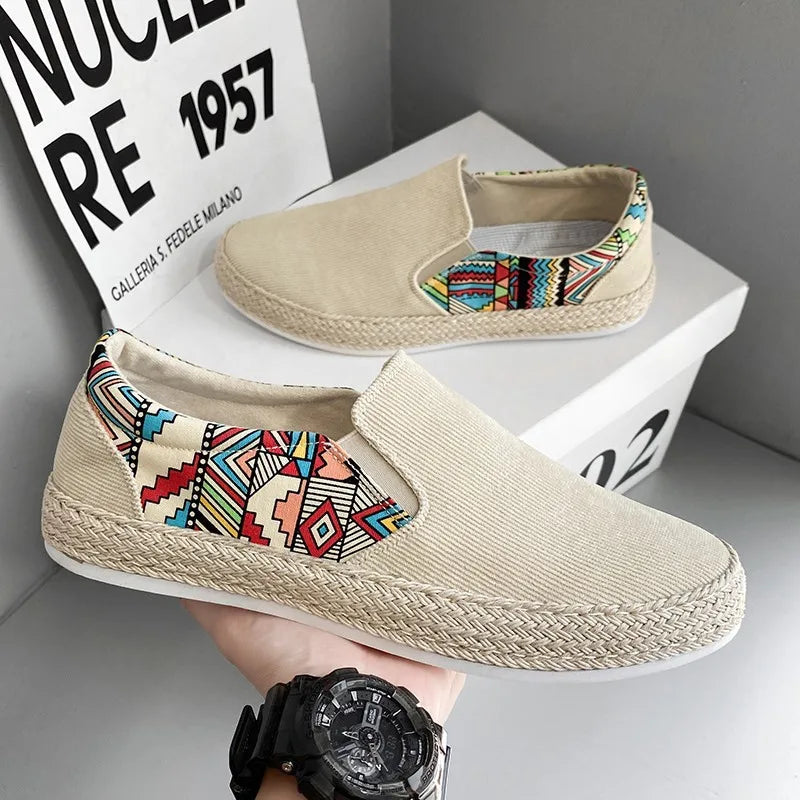 Marcus Tribal Slip-ons - [Ezra Daniel]
