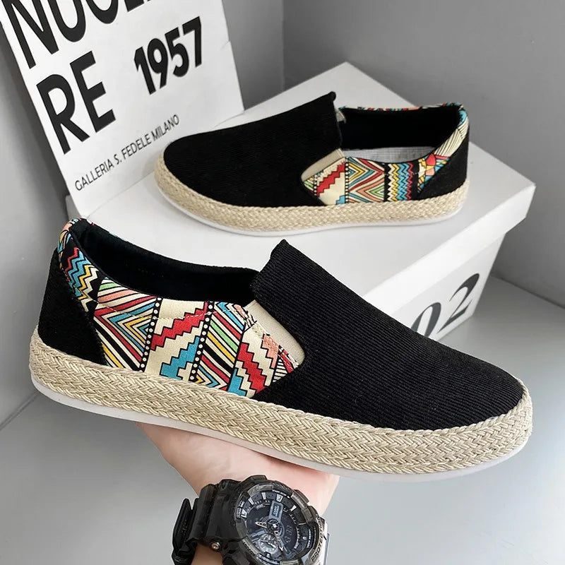 Marcus Tribal Slip-ons - [Ezra Daniel]
