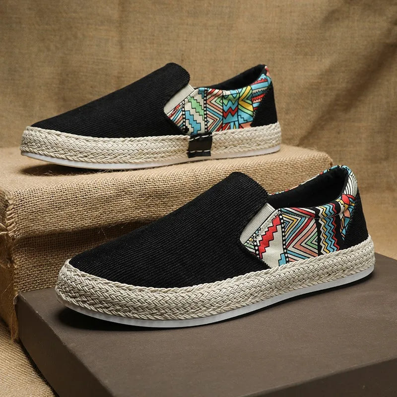 Marcus Tribal Slip-ons - [Ezra Daniel]