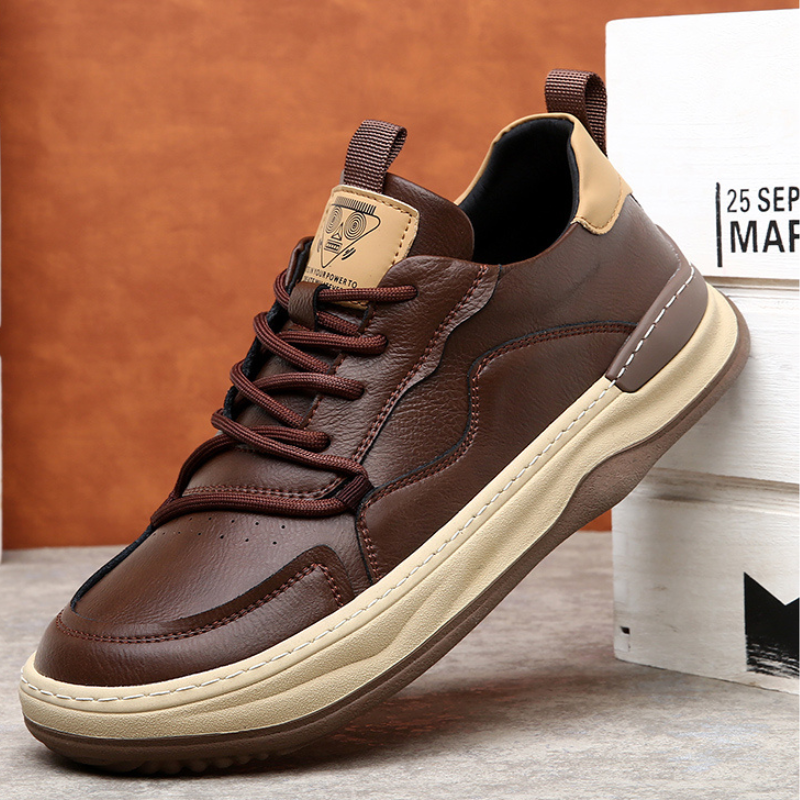 Nicolo Milano Leather Sneakers - [Ezra Daniel]