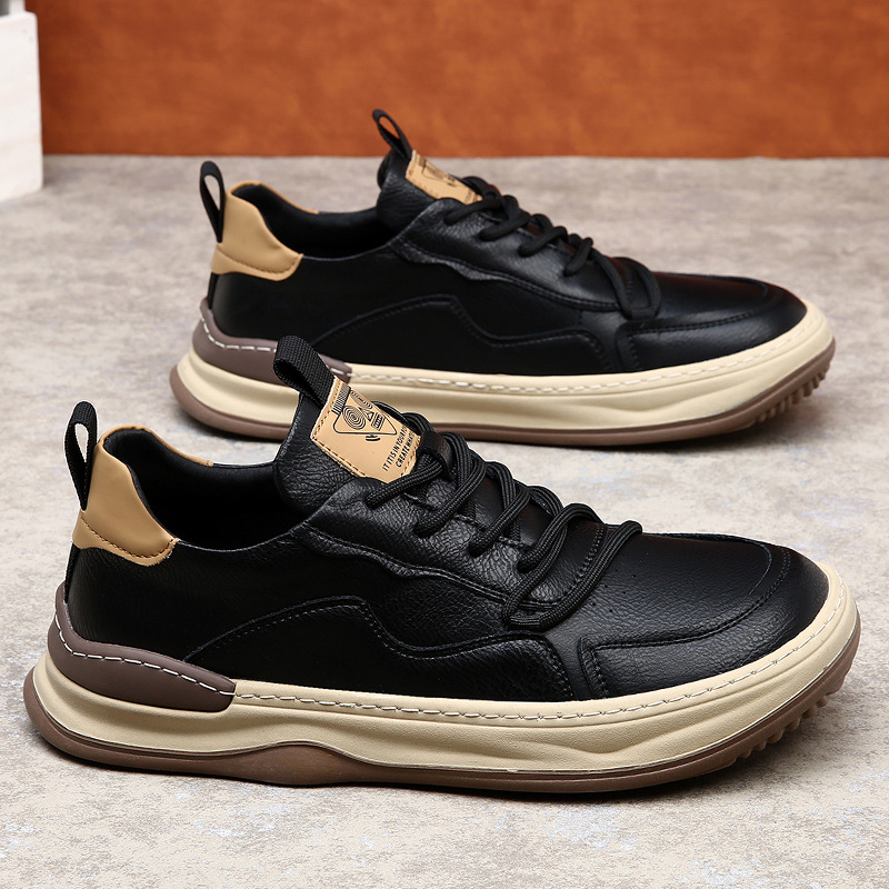 Nicolo Milano Leather Sneakers - [Ezra Daniel]