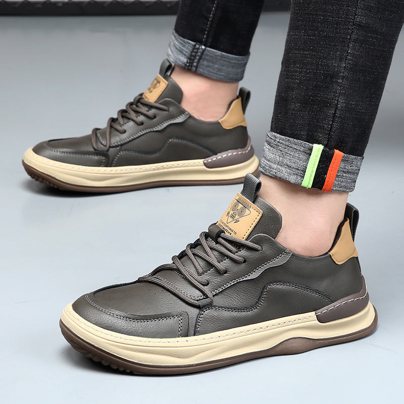 Nicolo Milano Leather Sneakers - [Ezra Daniel]
