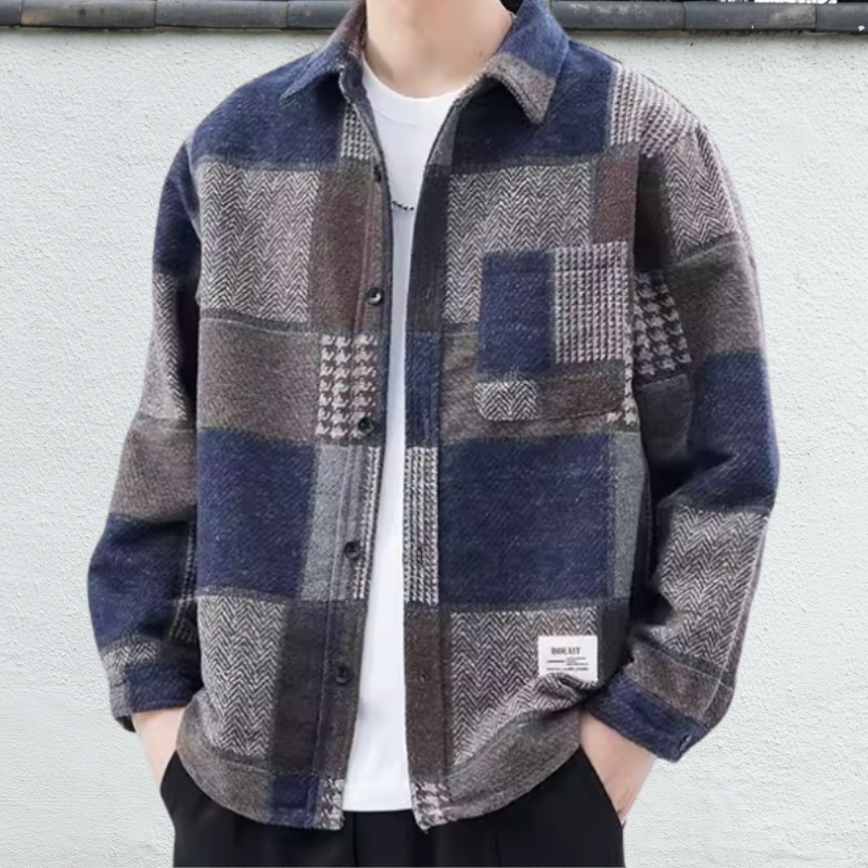 Patchwork Flannel Shacket - [Ezra Daniel]