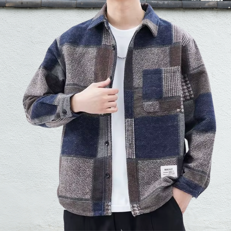 Patchwork Flannel Shacket - [Ezra Daniel]