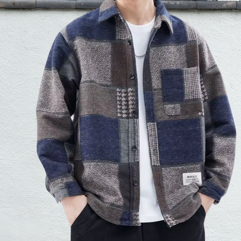Patchwork Flannel Shacket - [Ezra Daniel]