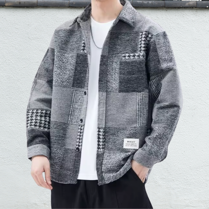 Patchwork Flannel Shacket - [Ezra Daniel]