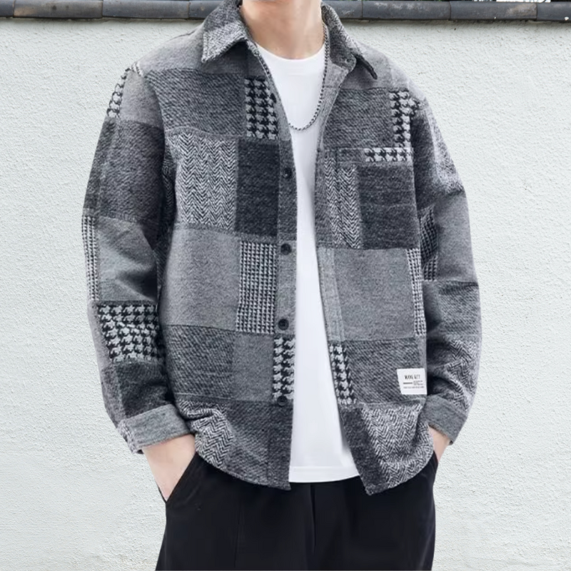 Patchwork Flannel Shacket - [Ezra Daniel]