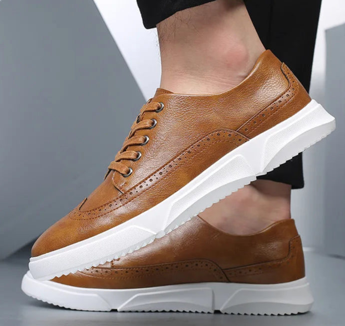 Sanders Leather Sneakers - [Ezra Daniel]