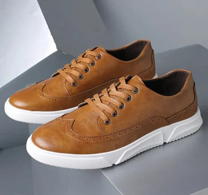 Sanders Leather Sneakers - [Ezra Daniel]