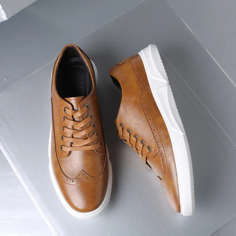 Sanders Leather Sneakers - [Ezra Daniel]