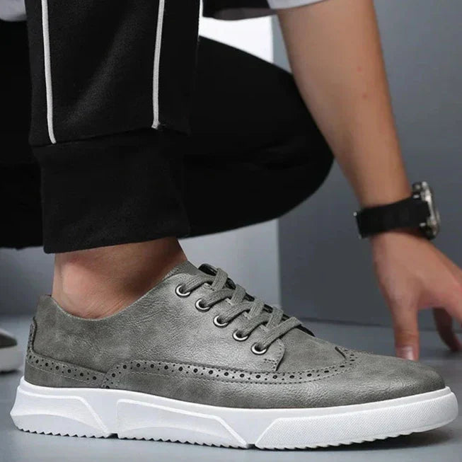 Sanders Leather Sneakers - [Ezra Daniel]