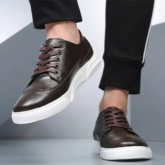 Sanders Leather Sneakers - [Ezra Daniel]