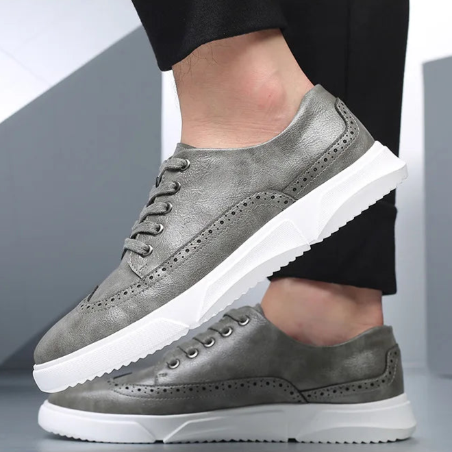 Sanders Leather Sneakers - [Ezra Daniel]