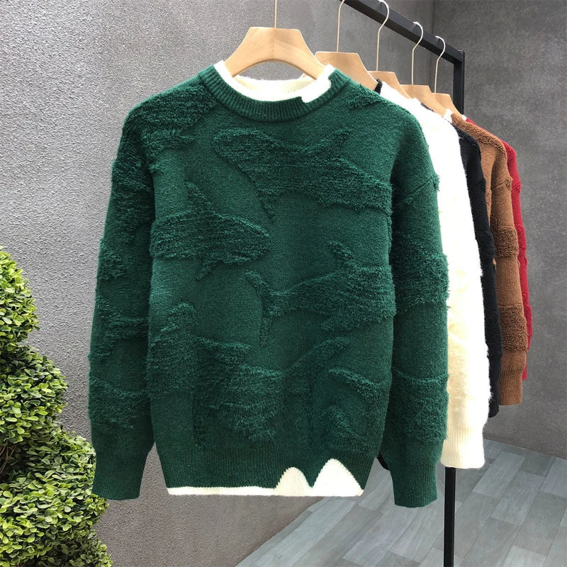 Sanders Shark Textured Sweater - [Ezra Daniel]