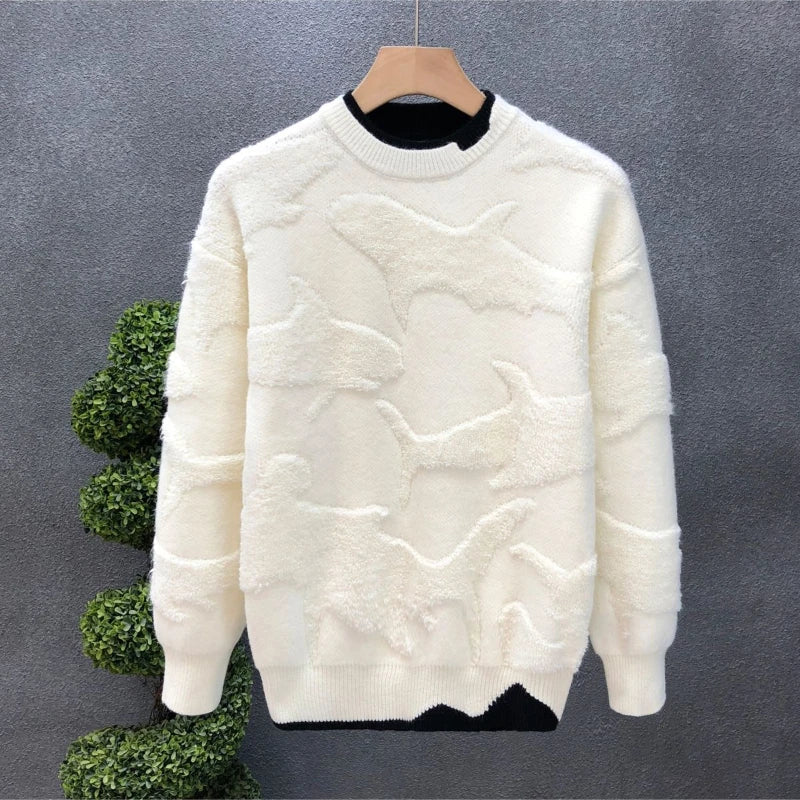 Sanders Shark Textured Sweater - [Ezra Daniel]