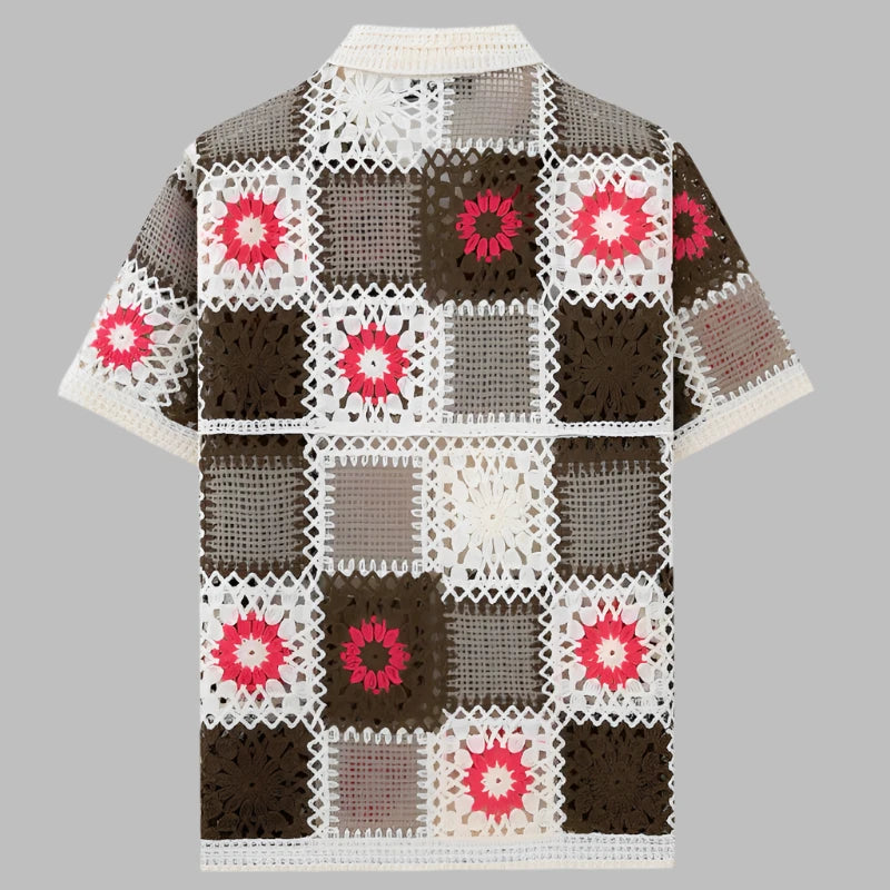 Sicily Floral Knit Shirt - [Ezra Daniel]