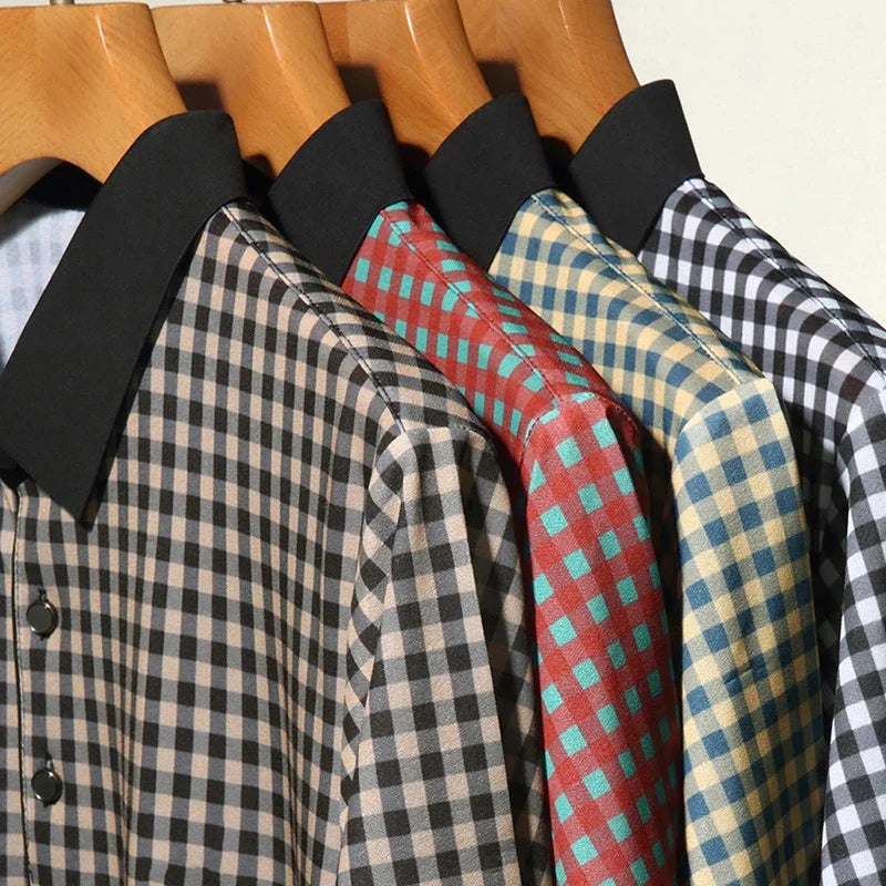 Stanford Grid Plaid Polo - [Ezra Daniel]