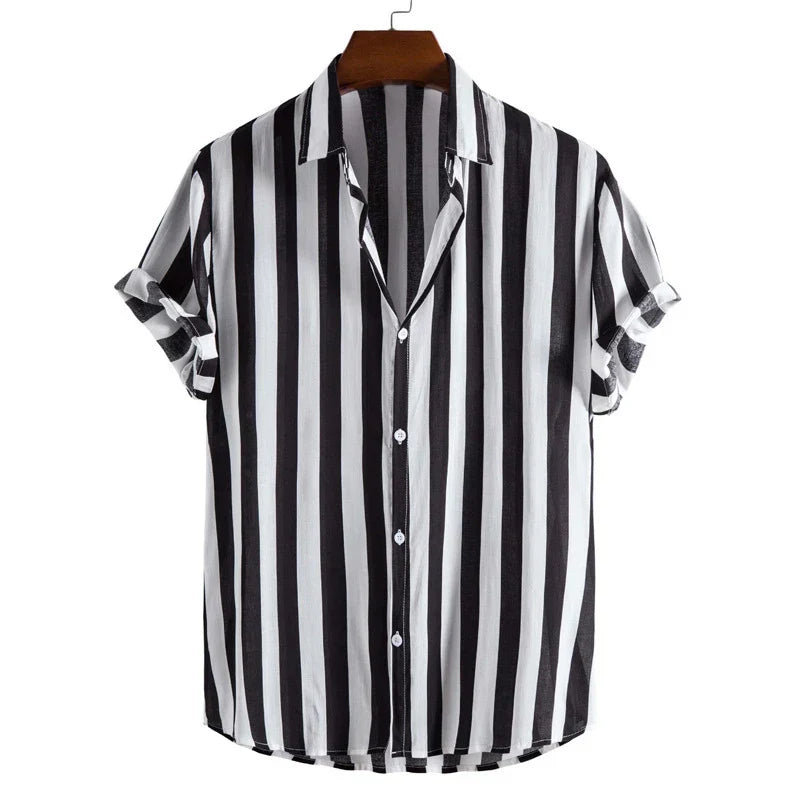 Stripe Button-Up Shirt - [Ezra Daniel]