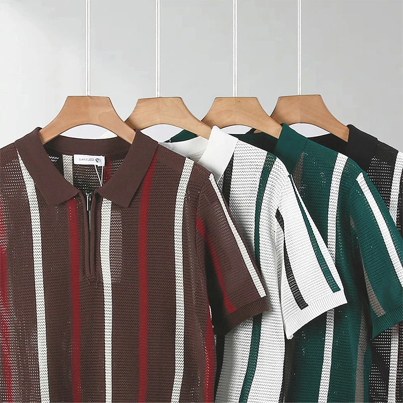 Thomas Open Knit Polo - [Ezra Daniel]