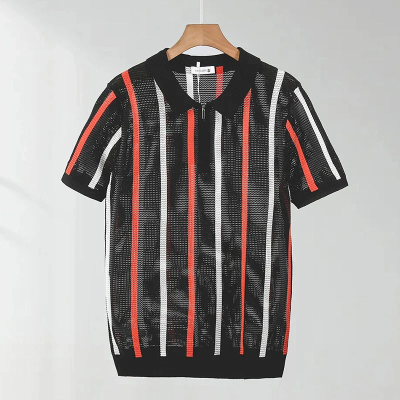 Thomas Open Knit Polo - [Ezra Daniel]