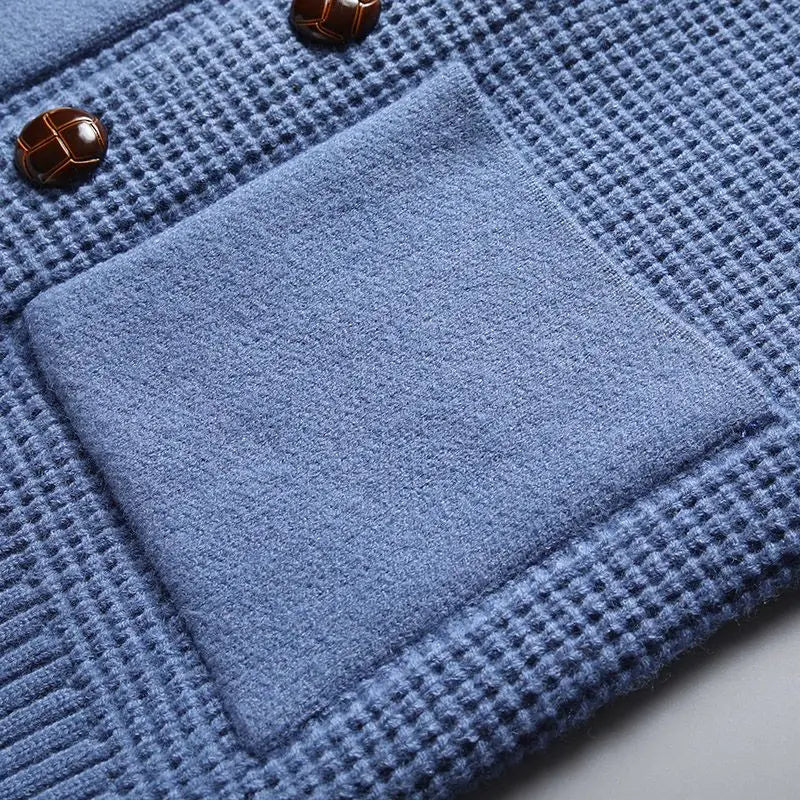 Vincenzo Waffle-Knit Cardigan - [Ezra Daniel]