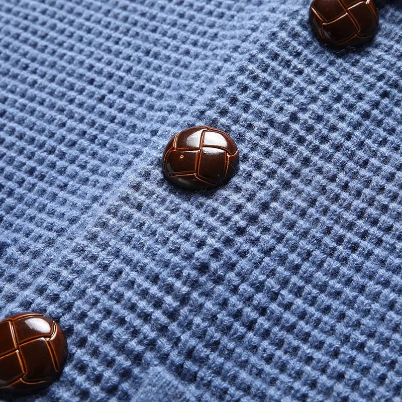 Vincenzo Waffle-Knit Cardigan - [Ezra Daniel]