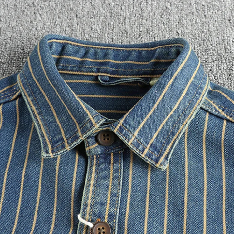 Vintage Denim Utility Shirt - [Ezra Daniel]