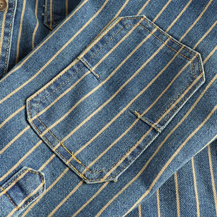 Vintage Denim Utility Shirt - [Ezra Daniel]